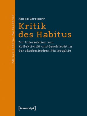 cover image of Kritik des Habitus